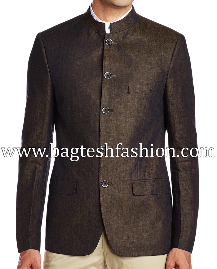 Dark Brown Linen Coat