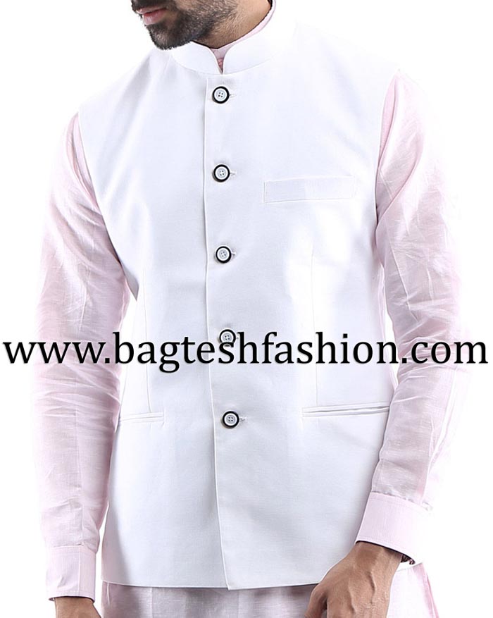 Ethnic White Nehru Jacket