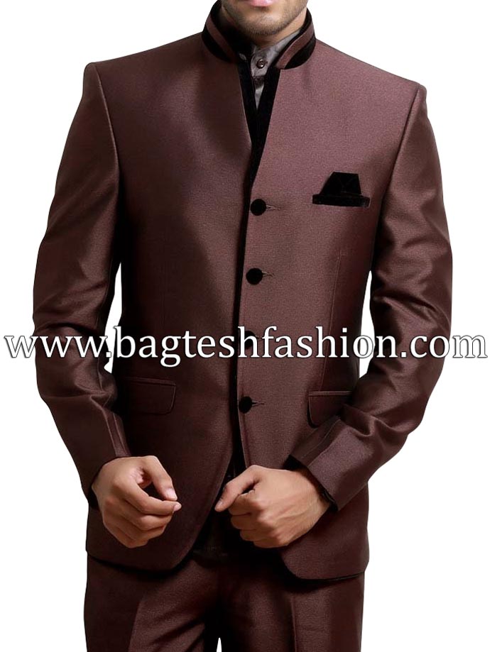 Impressive Brown Jodhpuri Suit