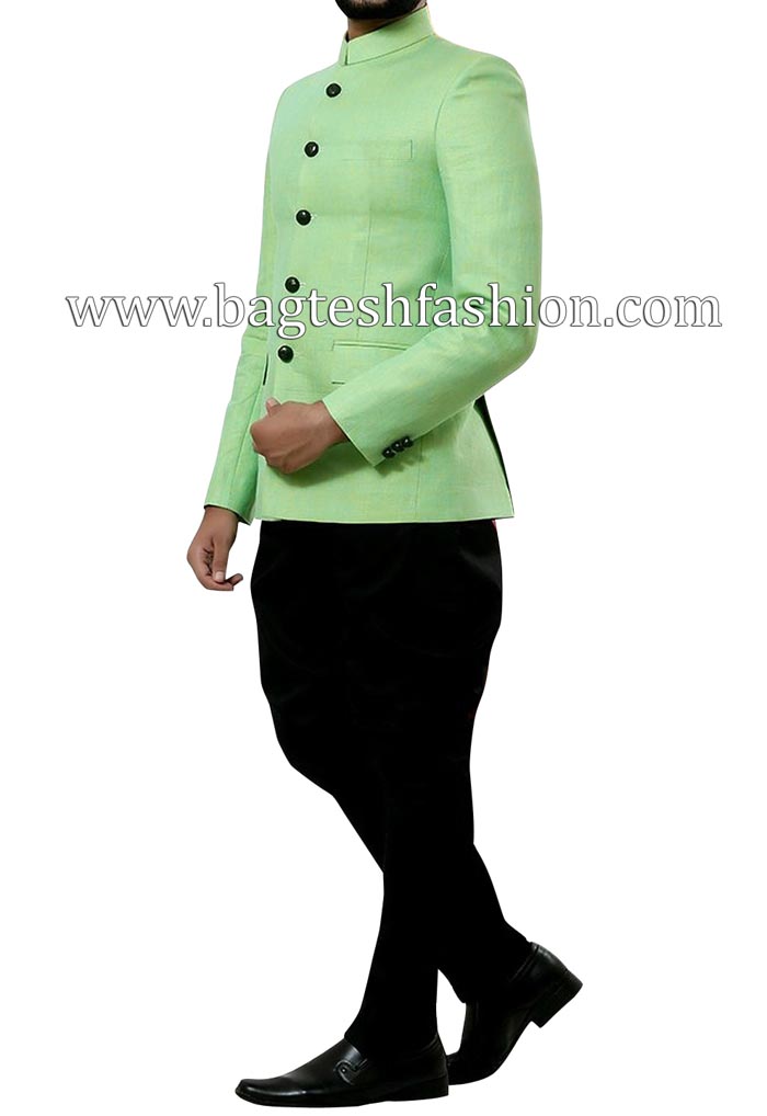 Persian Green Bandhgala Suit – Zoop Men