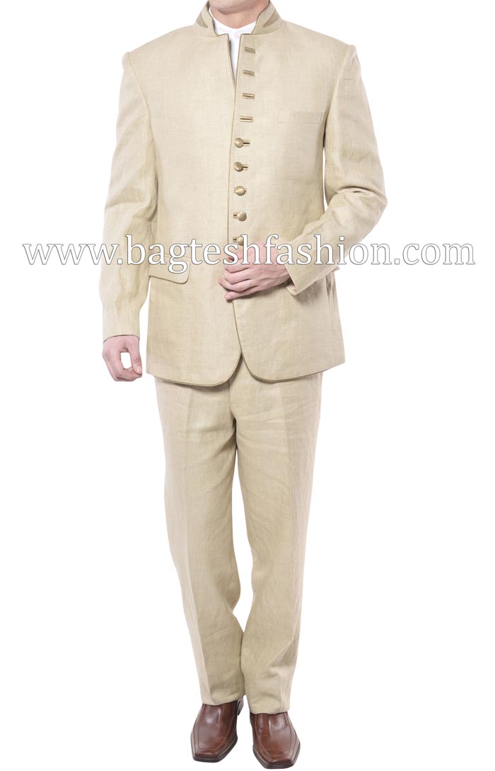 Ultimate Ivory Linen Wedding Suit