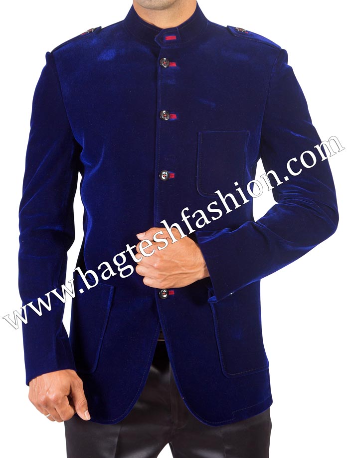 Attractive Velvet Jodhpuri Suit