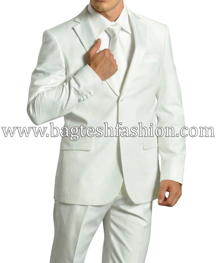 Majestic White Party Wear Suit