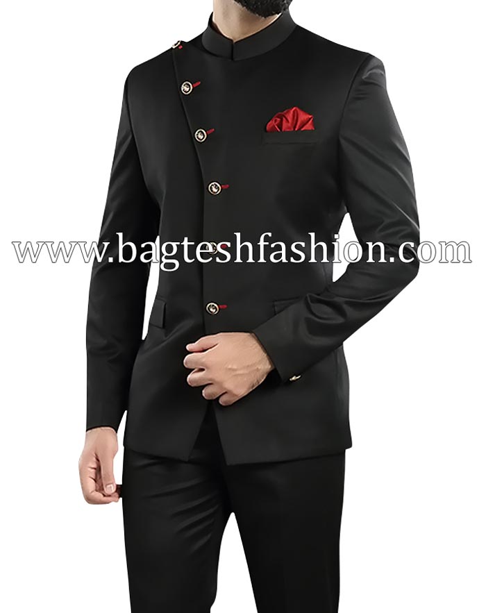 Traditional Look Black Jodhpuri Suit