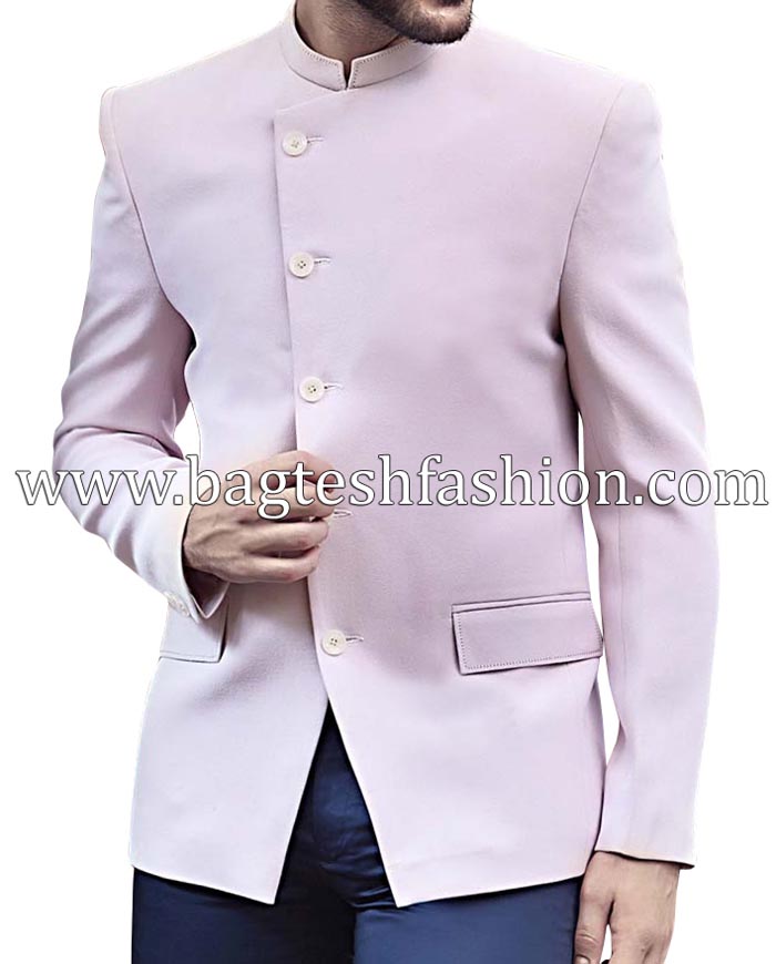 Traditional Style Pink Jodhpuri Suit