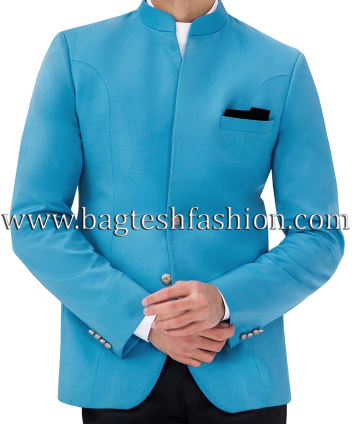 Formal Wear Teal Jodhpuri Suit