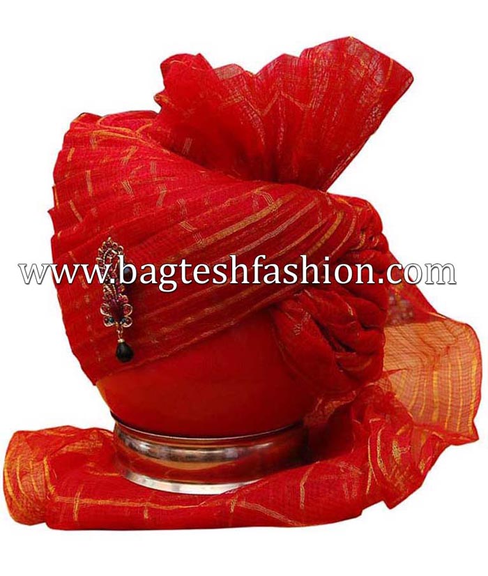 Reception Red Wedding Turban