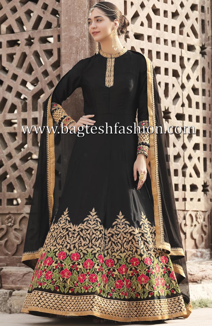 Salwar - Heavy Work Designer Wedding Collection - Black And Gold Grand –  Boutique4India