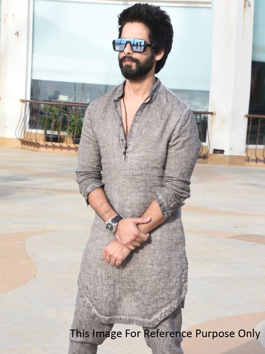 Shahid Kapoor In Gray Kurta Pajama