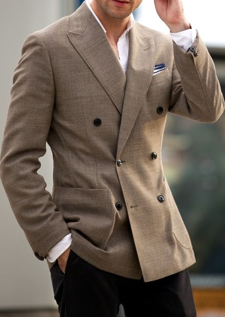 Modern Double-breasted Blazer