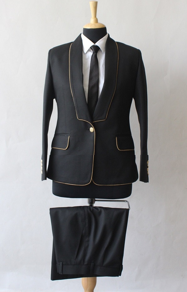 Formal Shawl Lapel Flap Single Breasted Suit