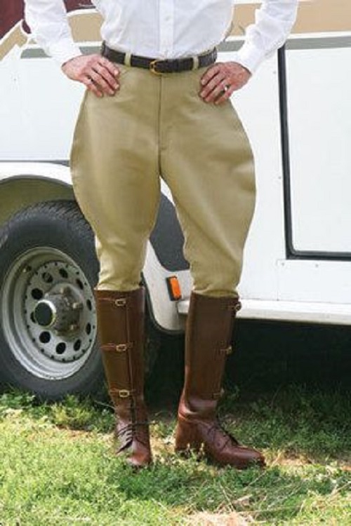 Vintage Khaki Equestrian Polo Pants