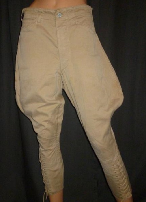 WWll Style Khaki Cavalry Jodhpurs Pants