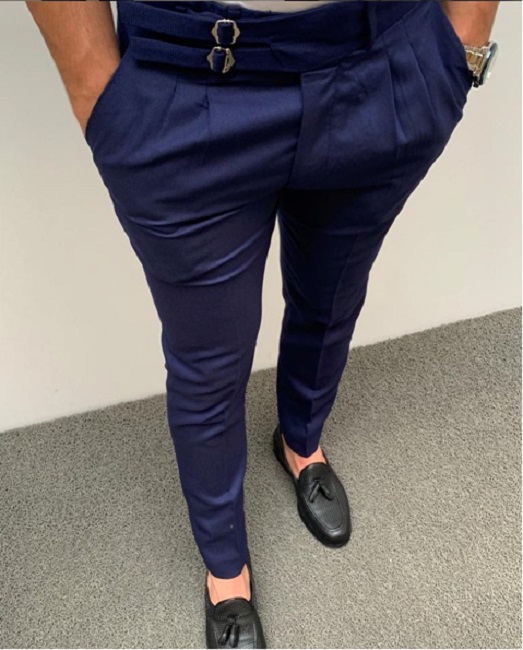 Handsome Navy Blue Gurkha Trousers