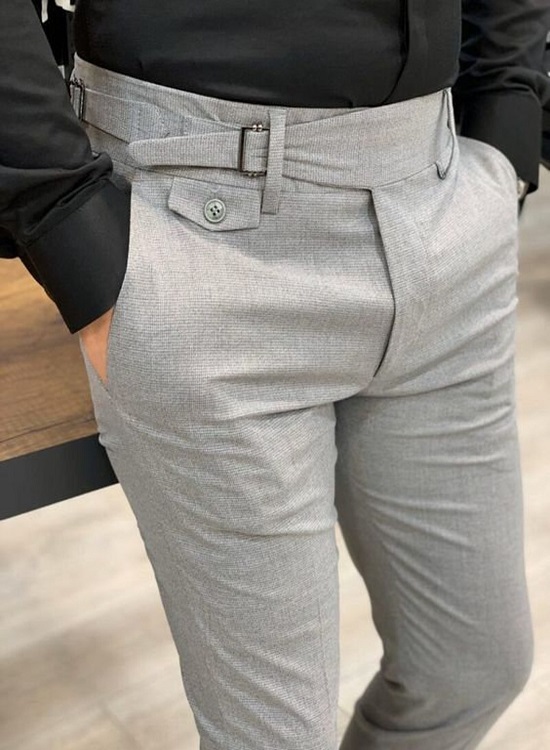 Formal Gray Gurkha Trouser