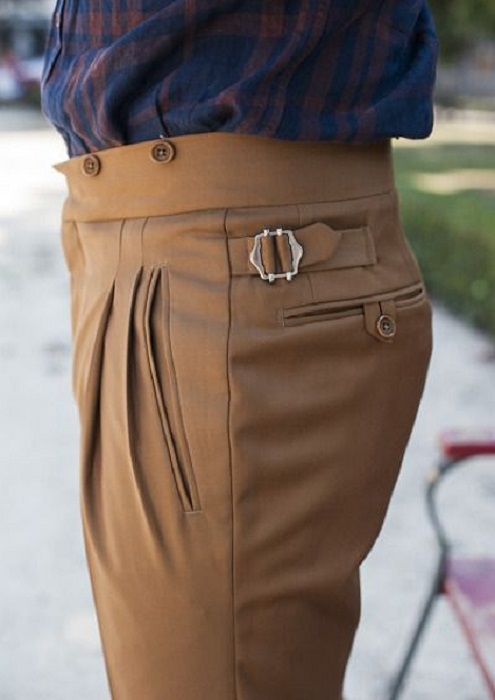 High-Waisted Classic Street Style Pants