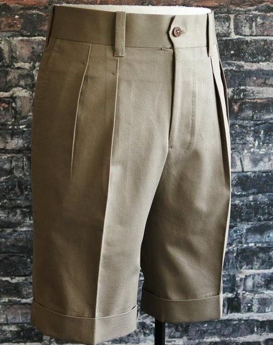 Military Style Gurkha Khaki Shorts